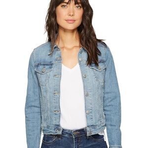 Levi's Women’s Jeanie Original Trucker Jean Jacket XS faded blue rigid cotton